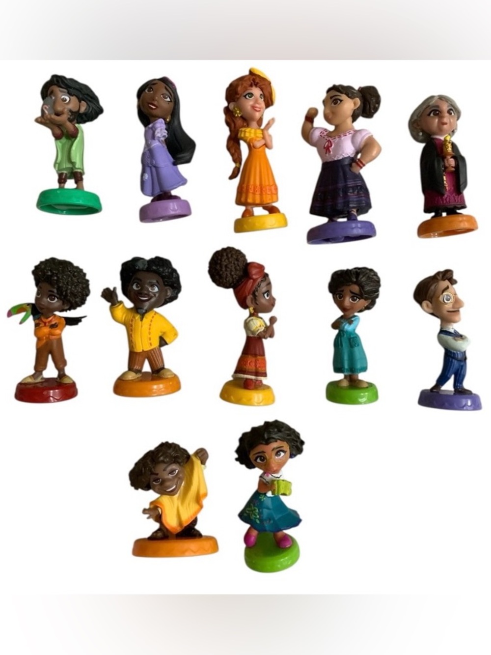 Disney Encanto Play Figures Lot Madrigal Family Mirabel Dolores Isabela Bruno